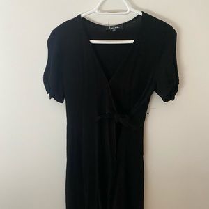 Lulus crepe wrap dress small
